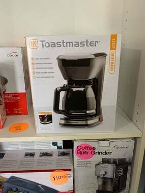 Toastmaster 12-Cup Coffee Maker with Removable Brew Basket - Black